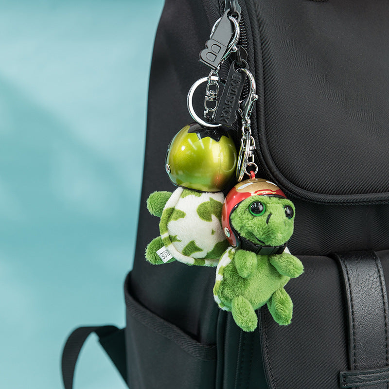 Wholesale Helmeted Turtle Cute Plush Turtle Accessory Keychain